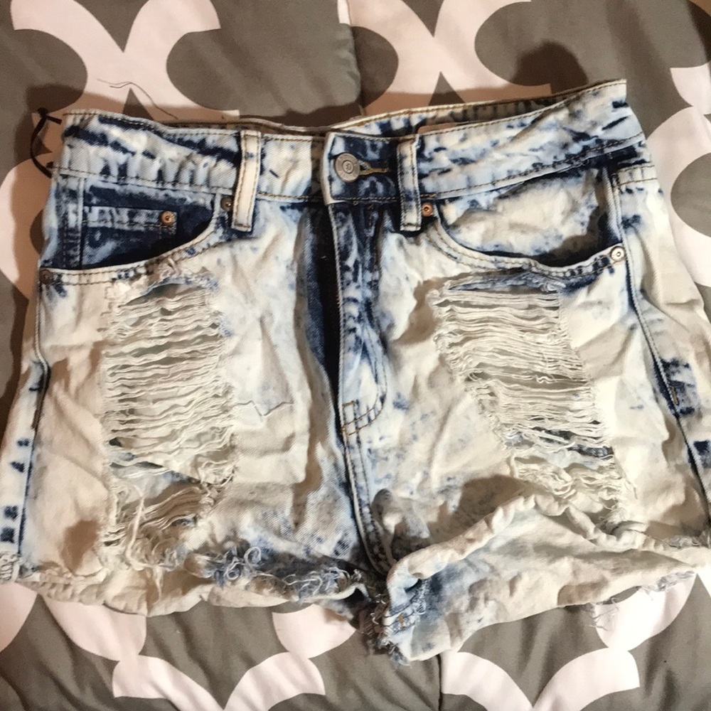 Denim shorts